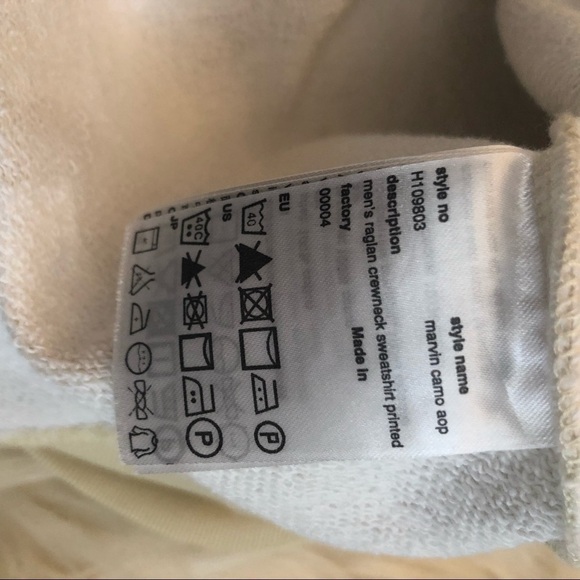 NWT WeSC Marvin camo AOP crewneck Sweatshirt - Picture 8 of 8